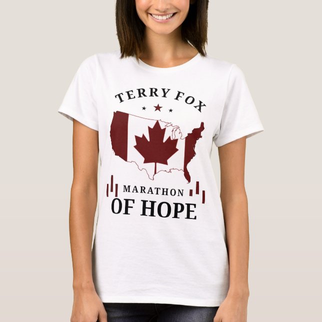 T-SHIRT TERRY FOX MARATHON DE L'ESPOIR (Devant)