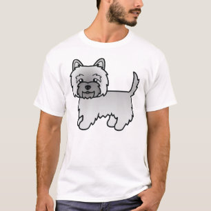 T-shirt Tervueren Cairn Terrier Chien de Dessin Animé Mign