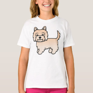 T-shirt Tervueren Cairn Terrier Chiot Mignon Dessin Animé