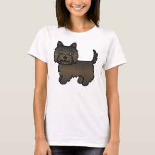T-shirt Tervueren Cairn Terrier Mignon Chien de Dessin Ani