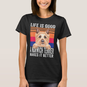 T-shirt Tervueren norwich fait que votre vie est bonne vin