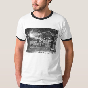 T-shirt Tesla à son laboratoire de Colorado Springs, 1899