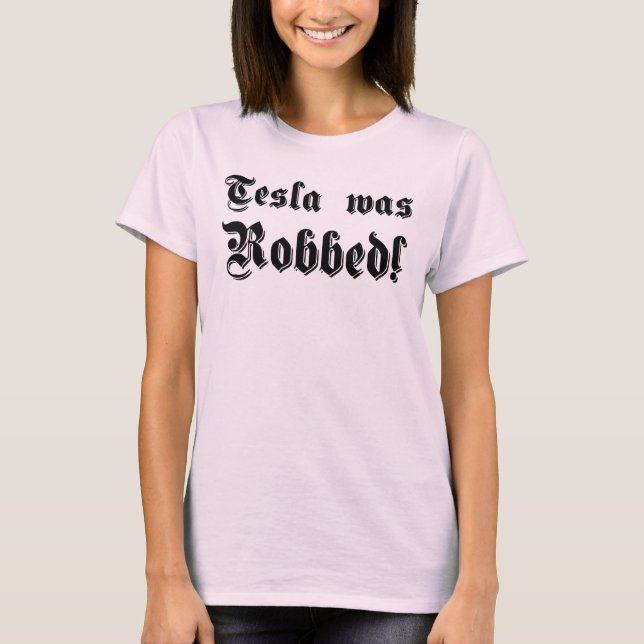 T-shirt Tesla était revêtu d'une robe ! (Devant)
