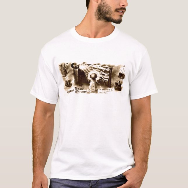 T-shirt Tesla Letterhead (Devant)