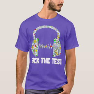 T-shirt Test Day Rock The Test Teacher Test Day Funny T