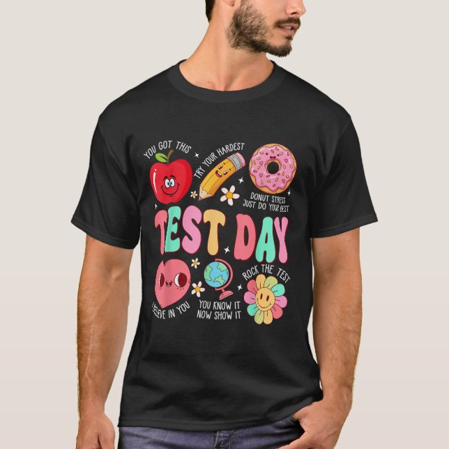 T-shirt Test Day Rock The Test Testing Day Motivational Te (Devant)