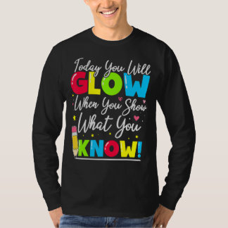 T-shirt Test Day Teacher Afficher Ce Que Vous Connaissez T