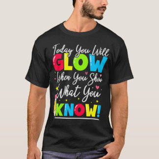 T-shirt Test Day Teacher Afficher Ce Que Vous Connaissez T