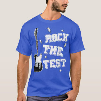 T-shirt Test Jour Enseignant Rocher le Test Guitare Test