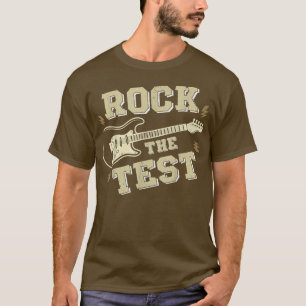 T-shirt Test Jour Enseignant Rocher le Test Guitare Test