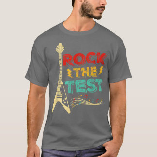 T-shirt Test Jour Enseignant Rocher Le Test Guitare Test E