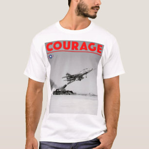 T-shirt TEST PILOT COURAGE - F-100D Super Saber