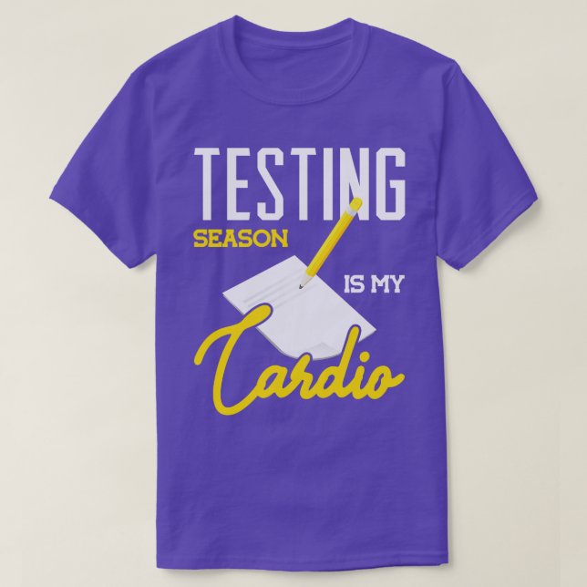 T-shirt Test Season est mon professeur de cardio préscolai (Design devant)