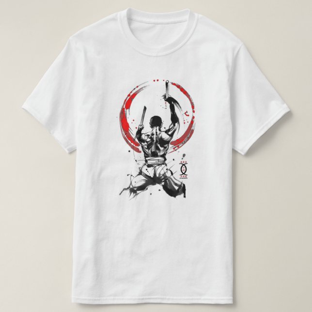 T-shirt Test Taiko blanc (Design devant)