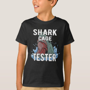 T-shirt Tester de cage de requin - Funny Ocean Adventure H