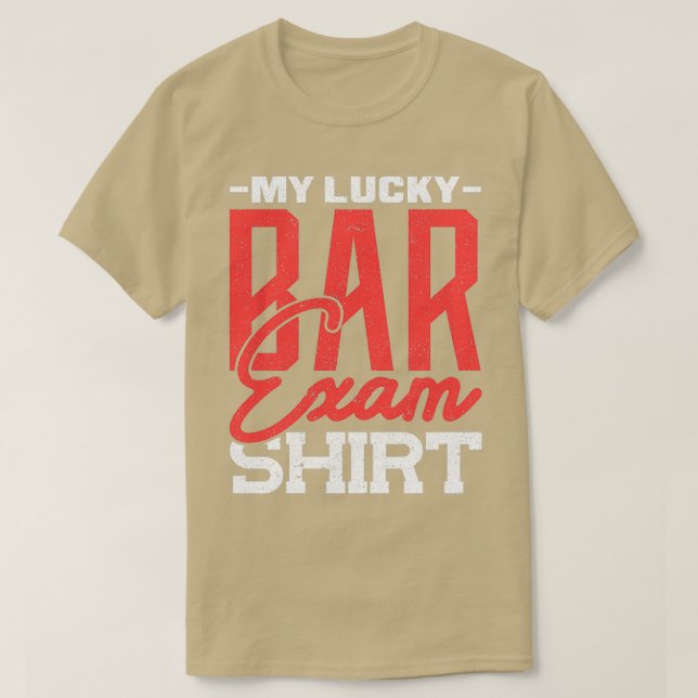 T-shirt Tester Mon Lucky Bar Exam Shirt Bartender 2 (Design devant)