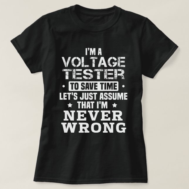 T-shirt Tester tension (Design devant)