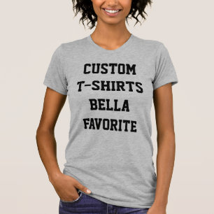T-SHIRT TÊTE-CHEMISE SUR MESURE POUR LES FEMMES HEATHER GR