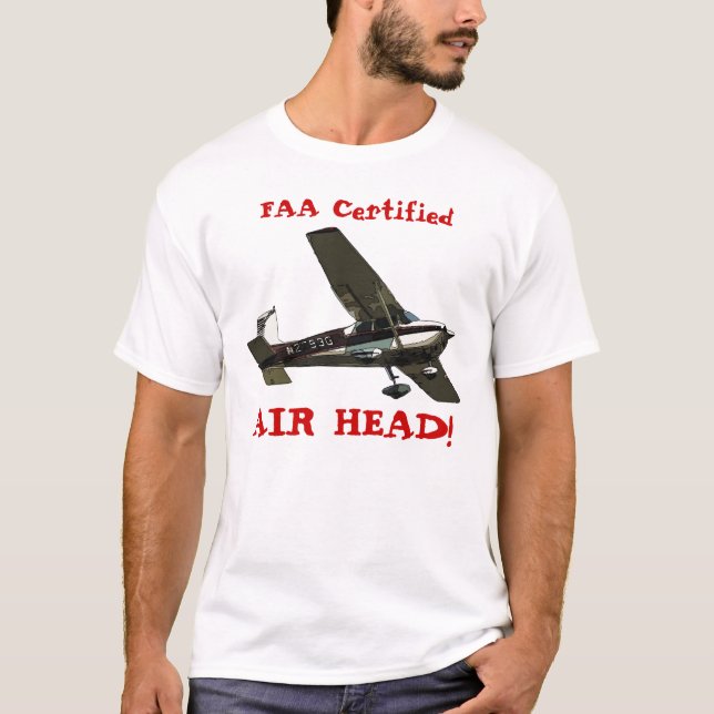 T-shirt TÊTE d'AIR certifiée par FAA ! (Devant)