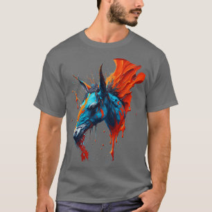 T-shirt Tête d'âne grinçante de la fureur vibrante en Sp m