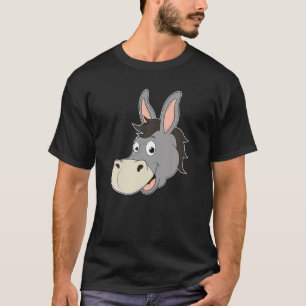 T-shirt Tête d'âne souriant rire Mule Zoo Animal Farme