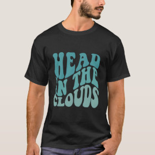 T-shirt Tête Dans Les Nuages Mots Sur Le Dos Aesthétique T