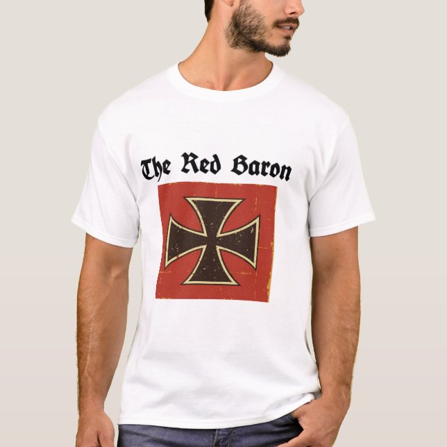 T-shirt Tête d'attaque WW1 Red Baron (Devant)