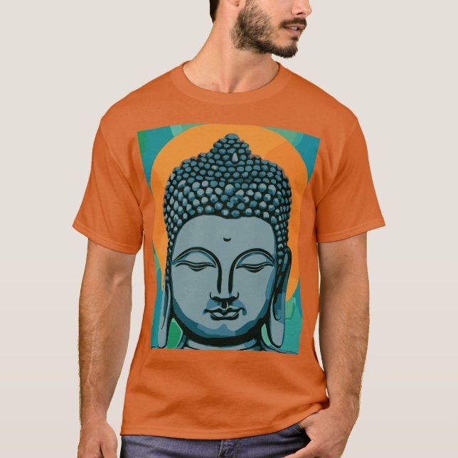 T-shirt Tête de bouddha zen (Devant)