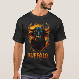 T-Shirt Tête de Buffalo Lumineuse