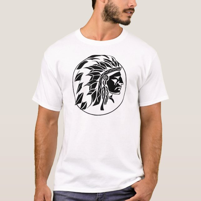 T-shirt Tête de chef indien (Devant)