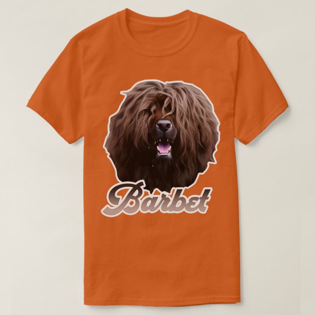 T-shirt tête de chien de barbet (Design devant)