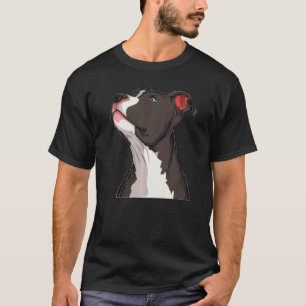 T-shirt Tête de chien Terrier Pitbull Pit Bull américain C