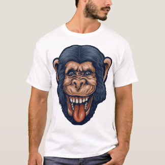 T-shirt Tête de chimpanzé