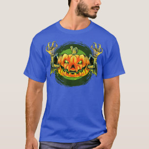 T-shirt Tête de citrouille de Vampire bat Halloween
