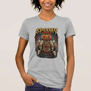 T-shirt Tête de citrouille d'Halloween de Vires effrayants
