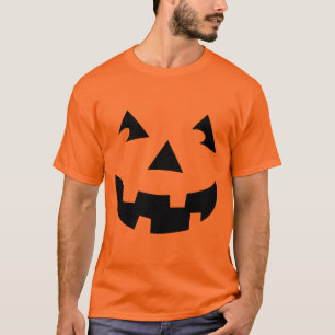 T-shirt Tête de Citrouille sculpté