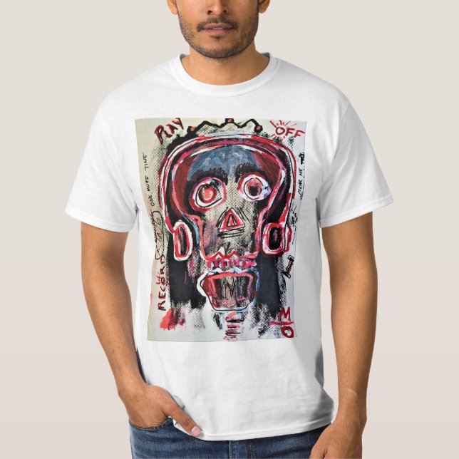 T-shirt Tête de crâne. (Devant)
