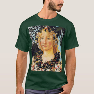 T-shirt tête de détail de la flore