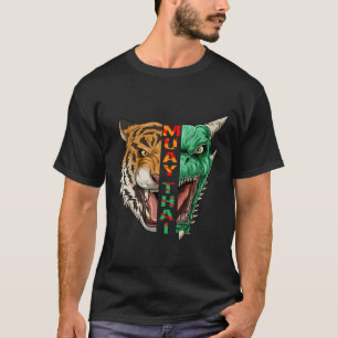 T-shirt Tête de dragon et de tigre - Cadeau Muay Thai et k