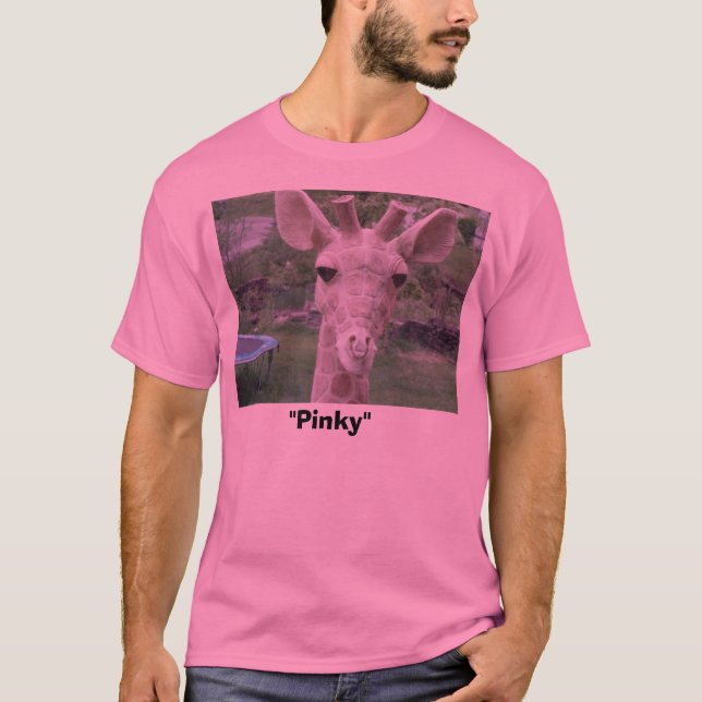 T-shirt Tête de girafe, "rosâtre " (Devant)
