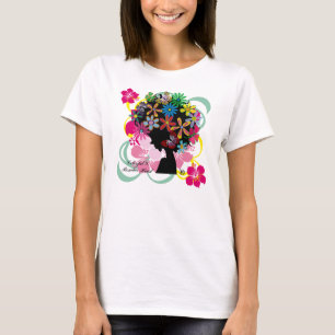T-shirt Tête de Hibiscus×Bomber