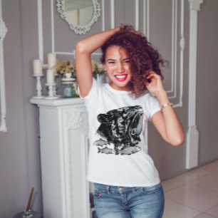 T-shirt Tête de Jaguar de Fierce de la Reine des marais