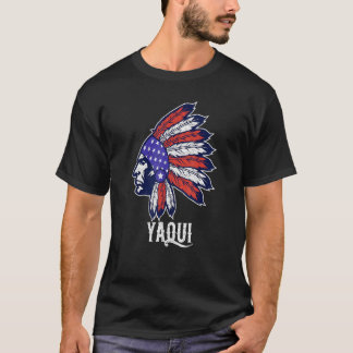 T-shirt Tête de la Fierté du drapeau amérindien Yaqui