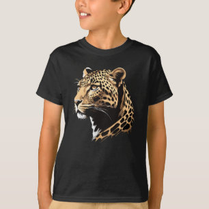 T-shirt Tête de léopard