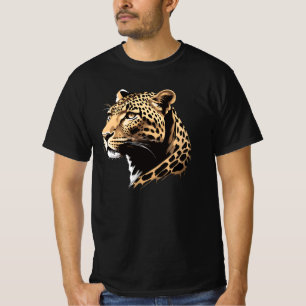 T-shirt Tête de léopard