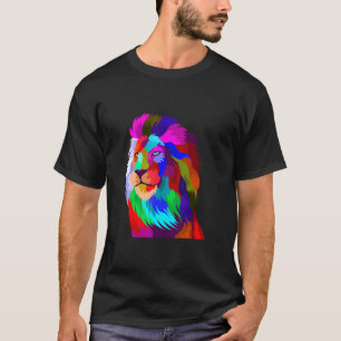 T-shirt Tête de lion Animal Vie sauvage Nature Tête d'anim