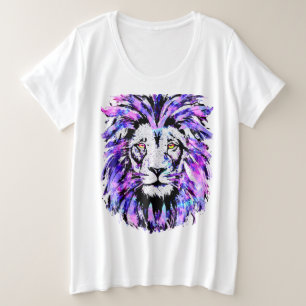 T-shirt tête de lion - Big Cats de la faune