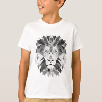 Tête de lion géométrique cool
