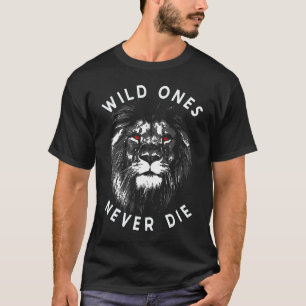 T-shirt Tête de Lion Les Sauvages Ne Meurent Jamais