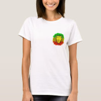 Tête de lion rasta rouge jaune vert dessin Jamaïqu